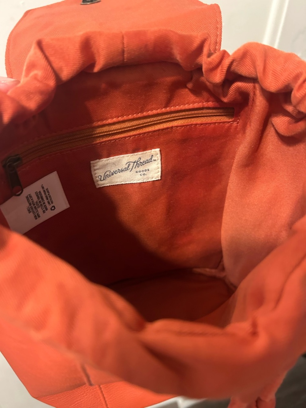 Universal Thread Orange Drawstring Backpack - Picture 2 of 2